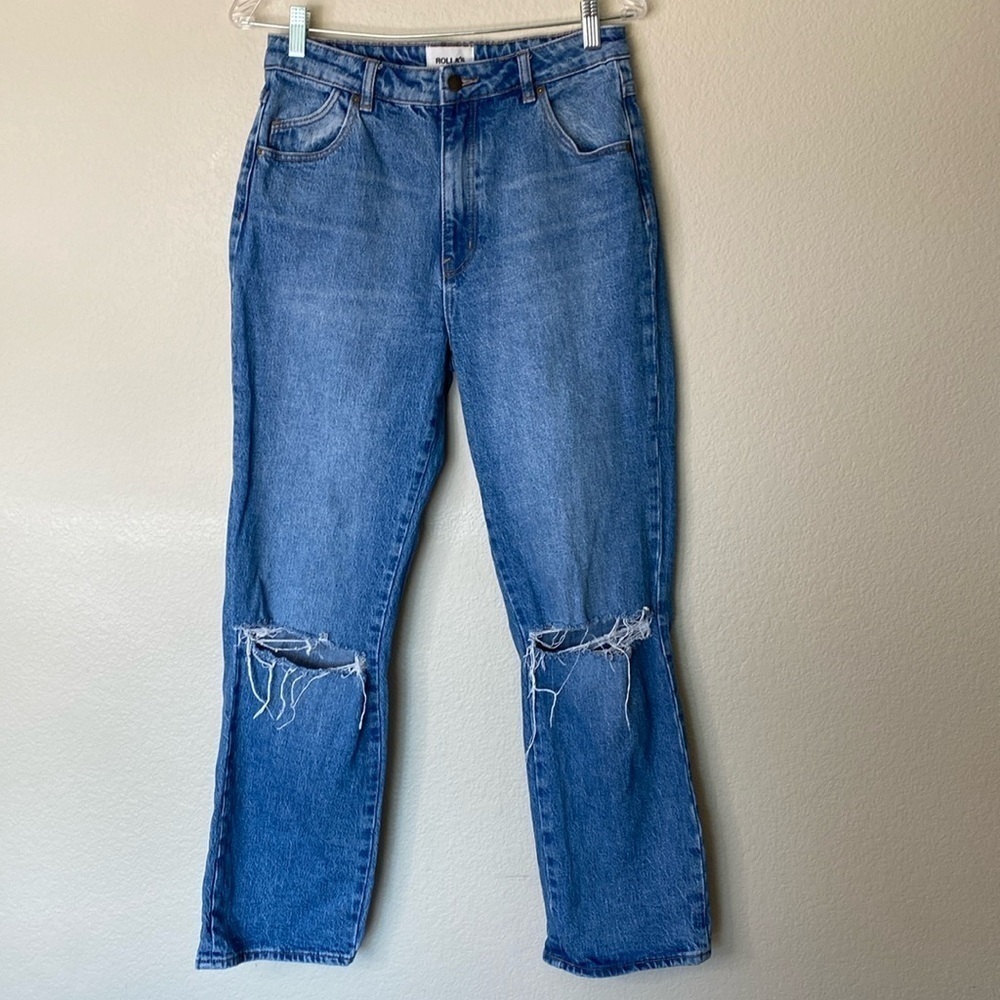 Rolla’s Original Jeans Women’s 29 High Rise Straight Distressed